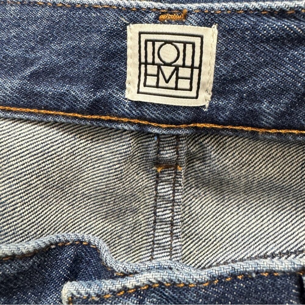 Toteme Women's High Rise Jeans - Dark Blue - Picture 9 of 14